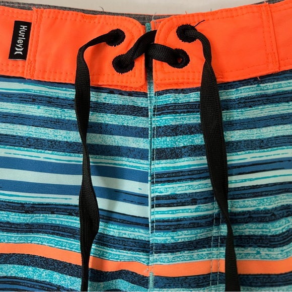 Hurley Boys 6 Blue Swim Trunks Board Shorts - Picture 3 of 9